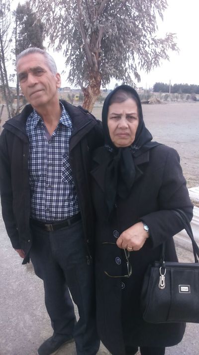منوچهر ناصری و همسرش
